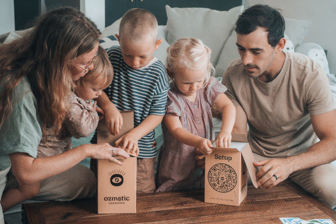 Ozmotic bedtime learning projector in a child bedroom